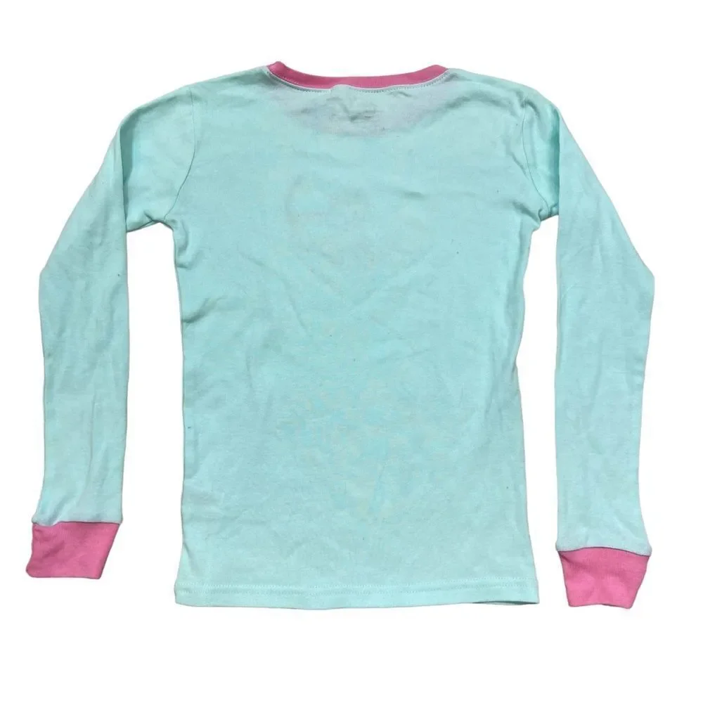 New with Tags Leveret Brand Kitty Blue and Pink Pajama Top Size‎ 12
